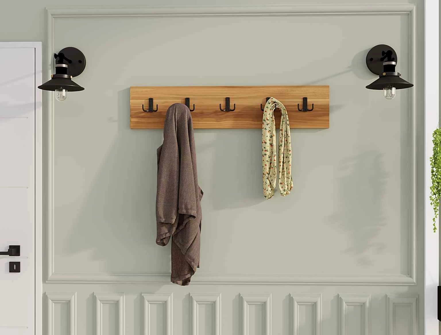 Varëse muri pesëshe, ngjyrë arre, Hanah Home