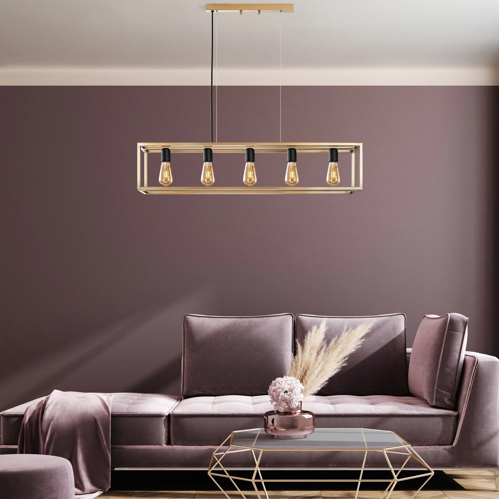 Llambadar Opviq, ngjyrë ari, Kafes - 13749