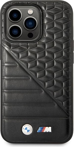 Mbështjellës BMW Bi Pattern për iPhone 14 Pro 6.1", i zi