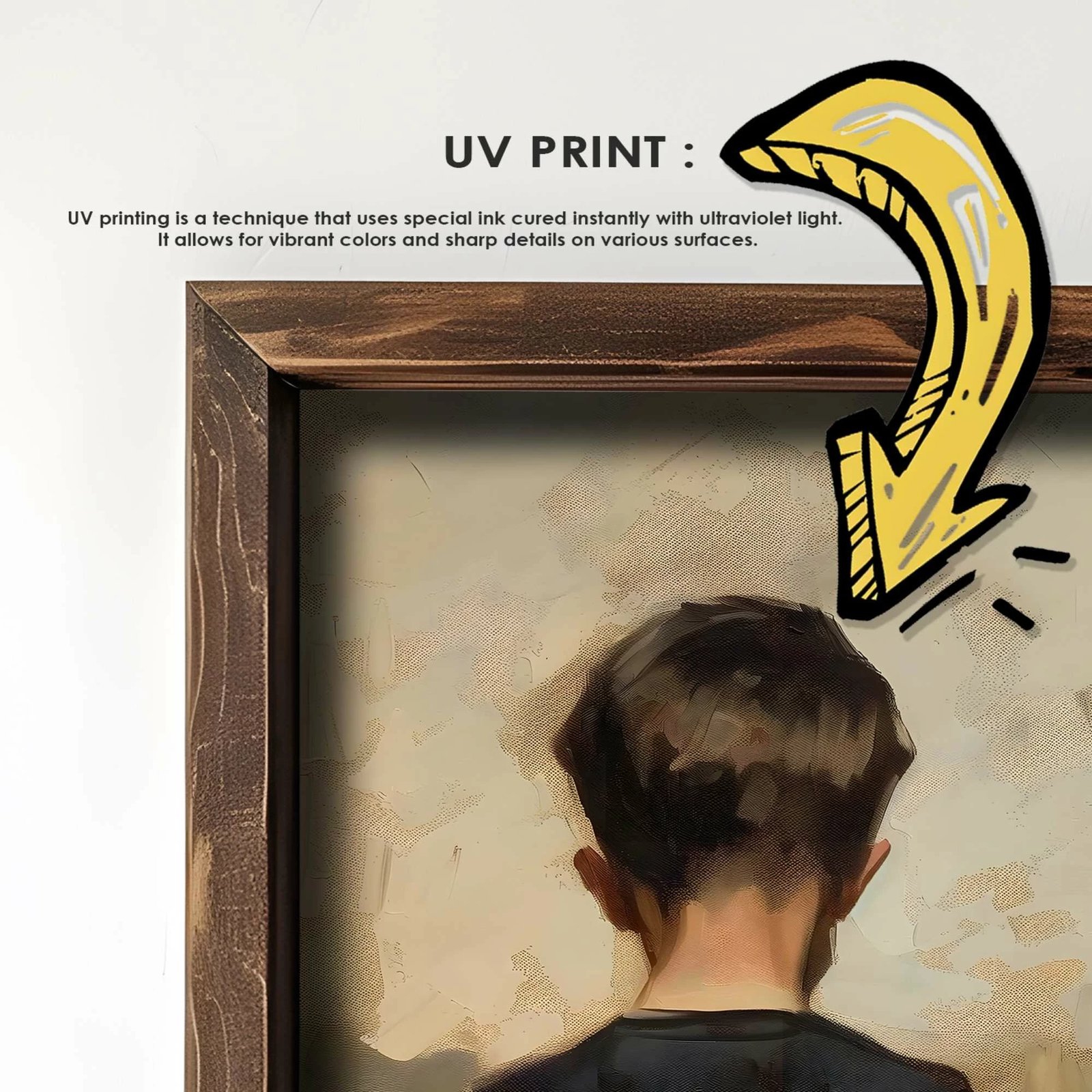 Pikturë dekorative me kornizë MDF, Wallity, GE237-L, shumëngjyrëshe