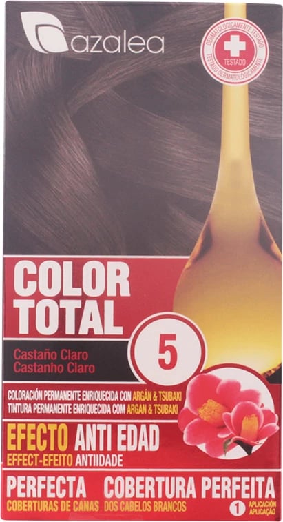 Ngjyrë për flokë unisex Azalea Color Total 5 kafe e çelët