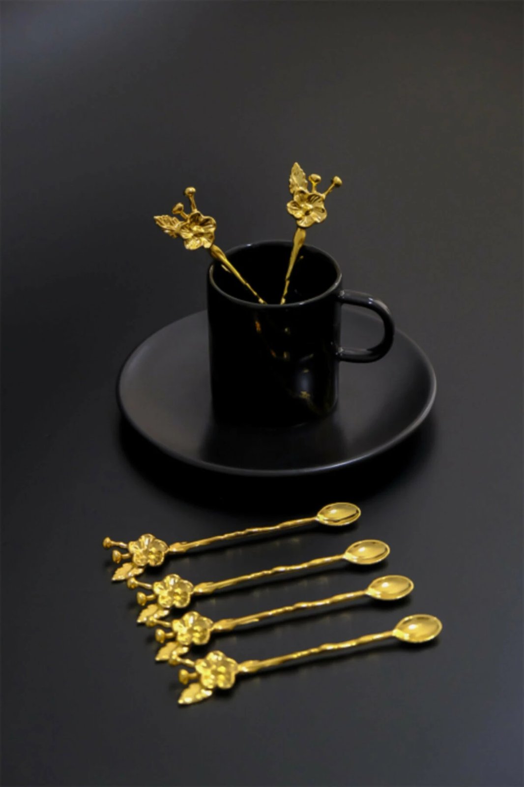 Set lugësh (6 copë), ngjyrë ari, Hermia, PLT0493