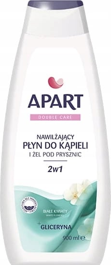 Xhel dushi dhe lëng për banjë 2n1 për femra Apart Natural Double Care White Flowers, 900ml Xhel dushi dhe lëng për banjë 2n1 për femra Apart Natural Double Care White Flowers, 900ml