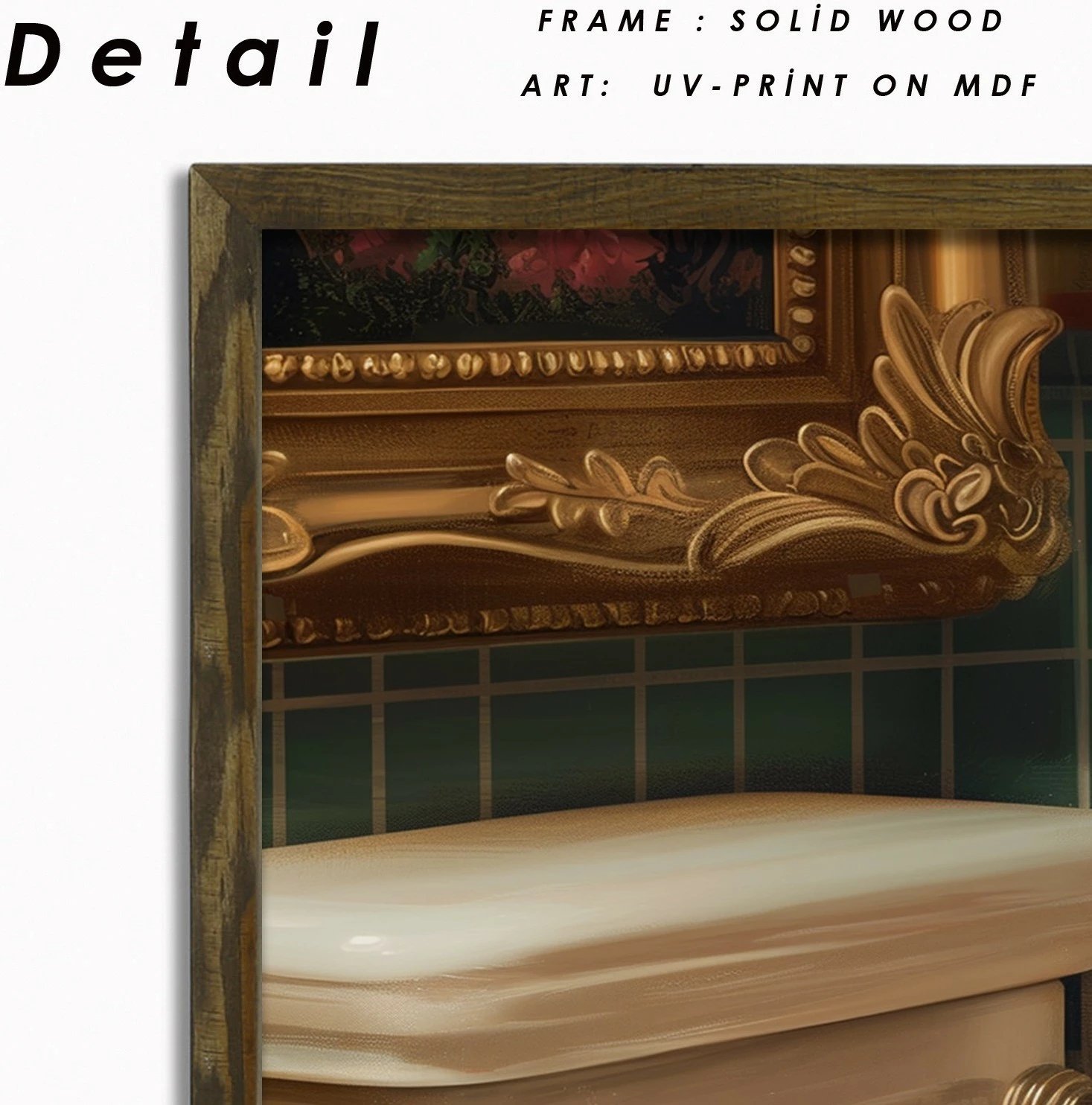 Pikturë dekorative me kornizë MDF, shumëngjyrëshe, Wallity, AI009