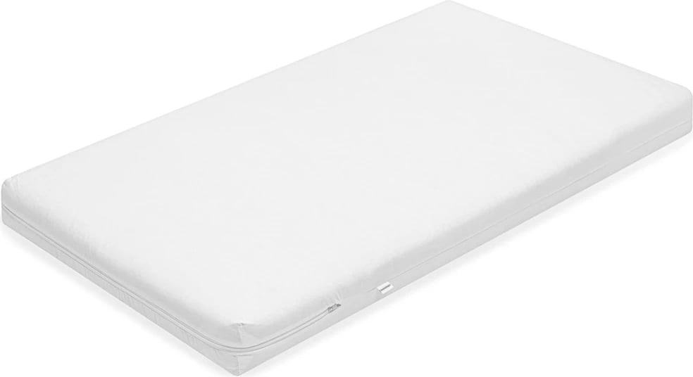 Dyshek shkumë, New Baby STANDARD 120x60x6 cm, këllëf pambuku i heqshëm, i bardhë