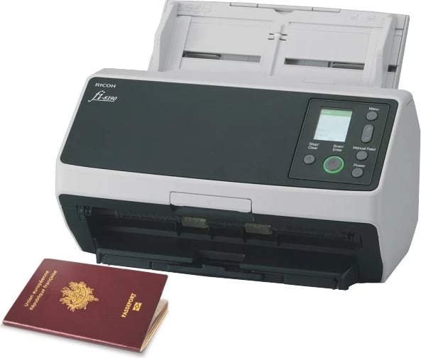 Skaner dokumentesh Fujitsu Ricoh fi-8190, 600x600 DPI, 90ppm, ADF, i zi/gri Skaner dokumentesh Fujitsu Ricoh fi-8190, 600x600 DPI, 90ppm, ADF, i zi/gri