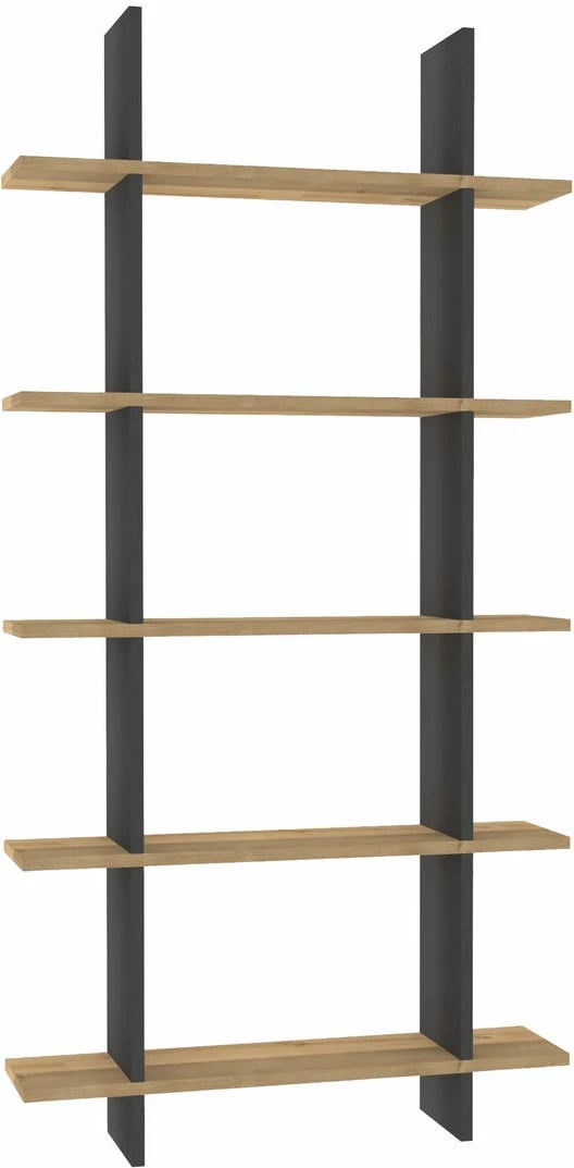 Raft librash Hanah Home, Lina, ngjyrë safir dhe antracit
