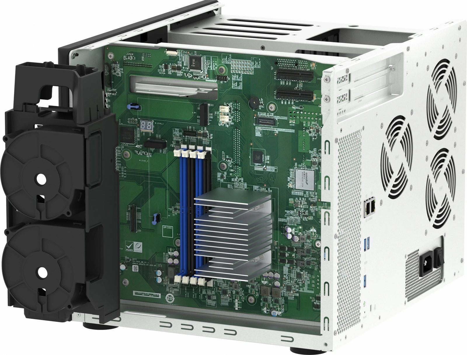 NAS QNAP TS-1655-8G, Intel Atom C5125, 16 vende për disqe, 8GB RAM, e zezë