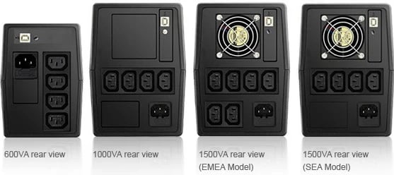 Kasë UPS DELTA ELECTRONICS VX1000, 1000VA/600W, Line Interactive, USB, Tower, E zezë