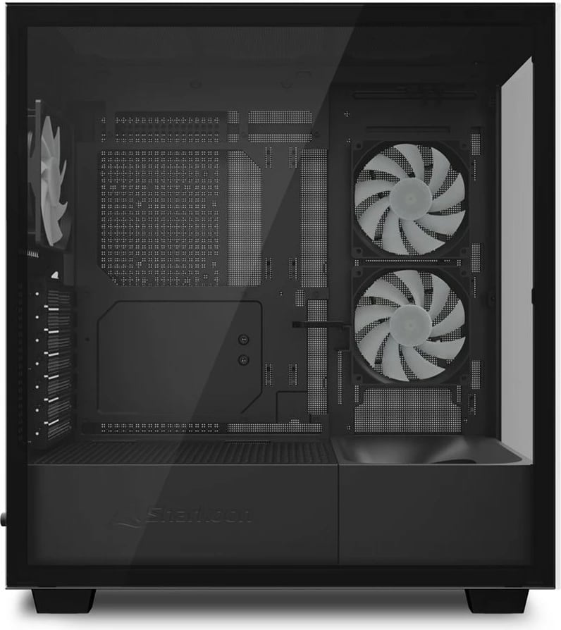 Kasë Sharkoon Rebel C60 RGB midi, e zezë
