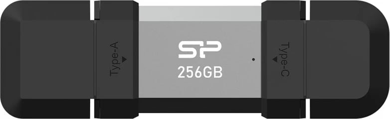 USB flash drive Silicon Power SP256GBUC3C51V1S, 256 GB, USB 3.2 Gen 1, Type-A/Type-C, Zi/Argjendtë