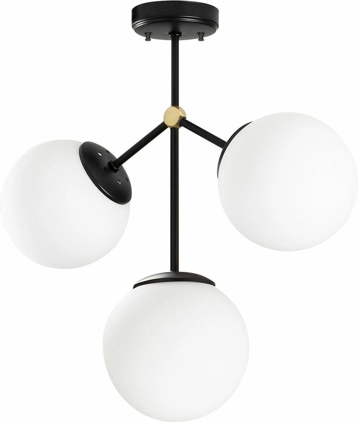 Llambë tavani Opviq, Damar - 6336, ngjyrë e zezë dhe e bardhë, 43x15cm