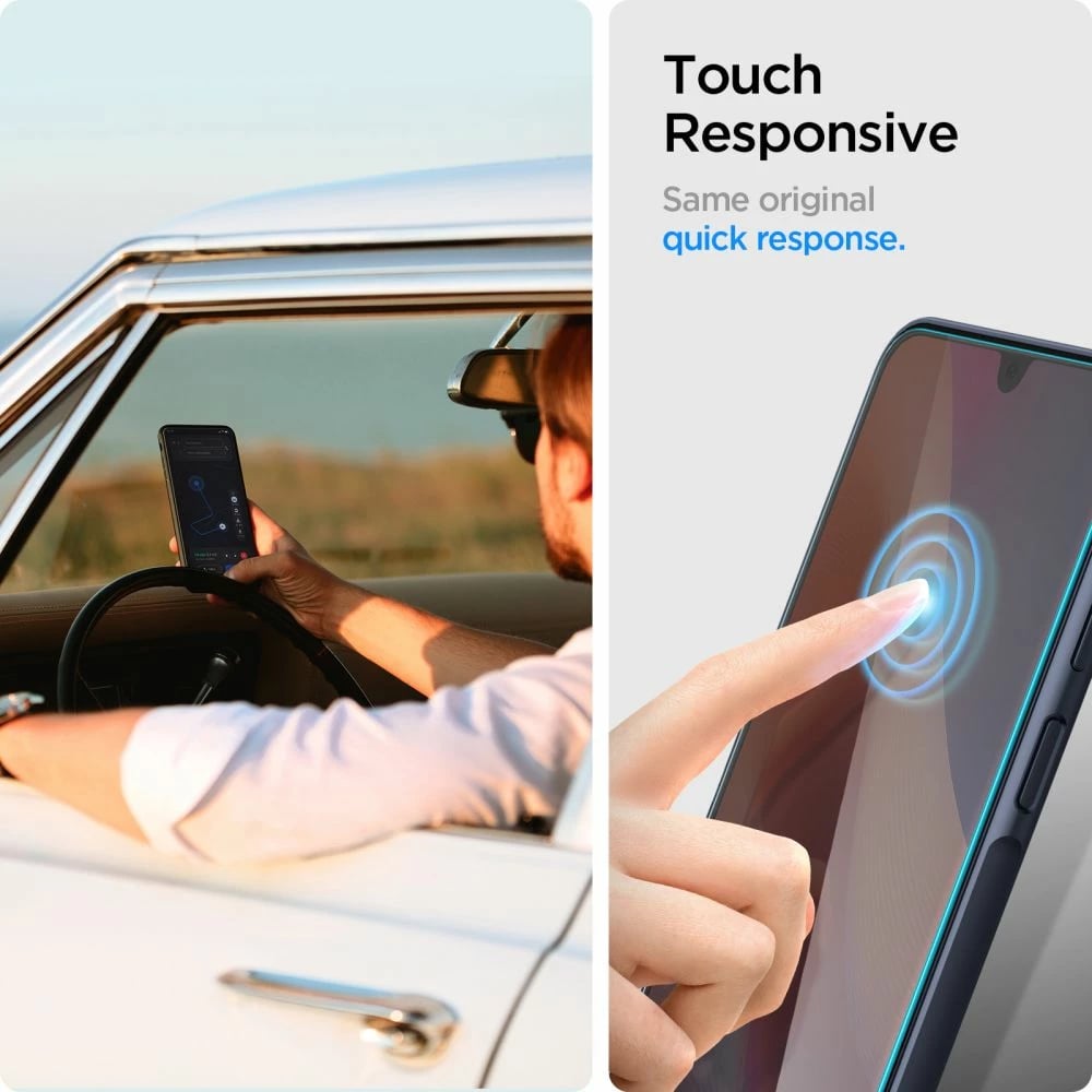 Mbrojtës ekrani xham i temperuar Spigen Glas.tR Slim për Samsung Galaxy A16 4G/5G, 2 copë, Transparent