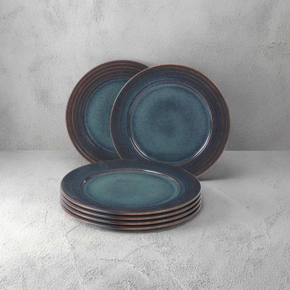 Set pjatash ëmbëlsirash (6 copë), Hermia Concept, GBSLIZ620DUVR1131