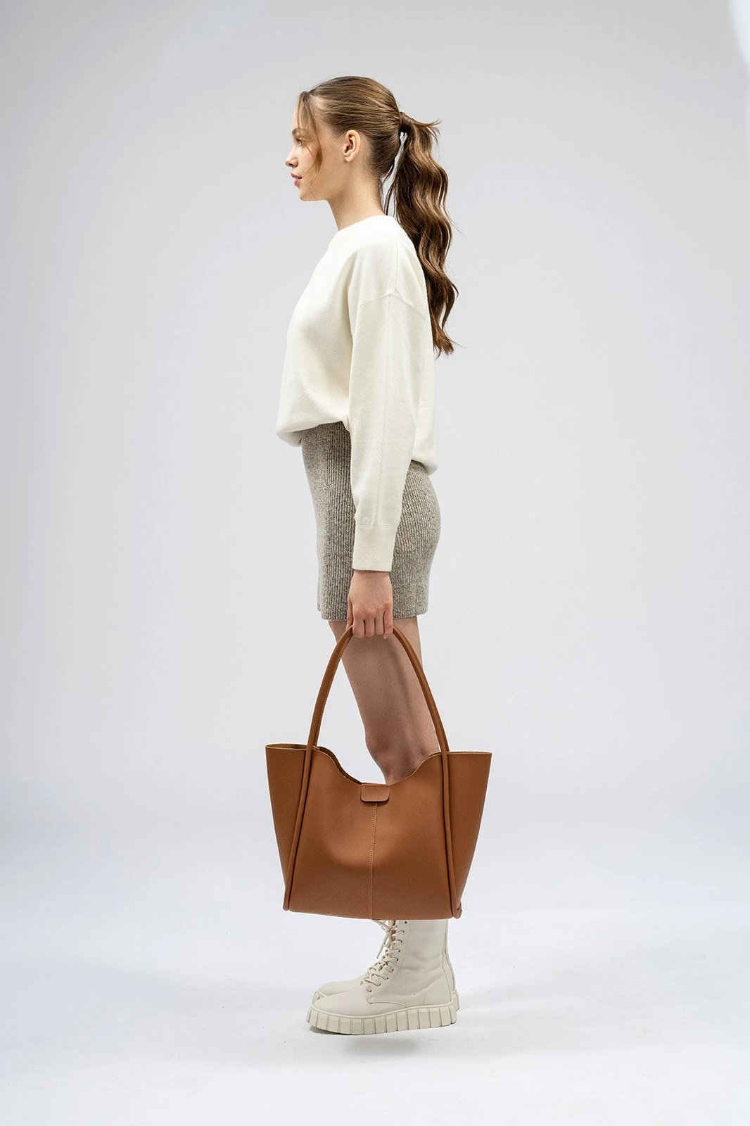 Çantë tote Lucky Bees, ngjyrë tan, 1264 Epy