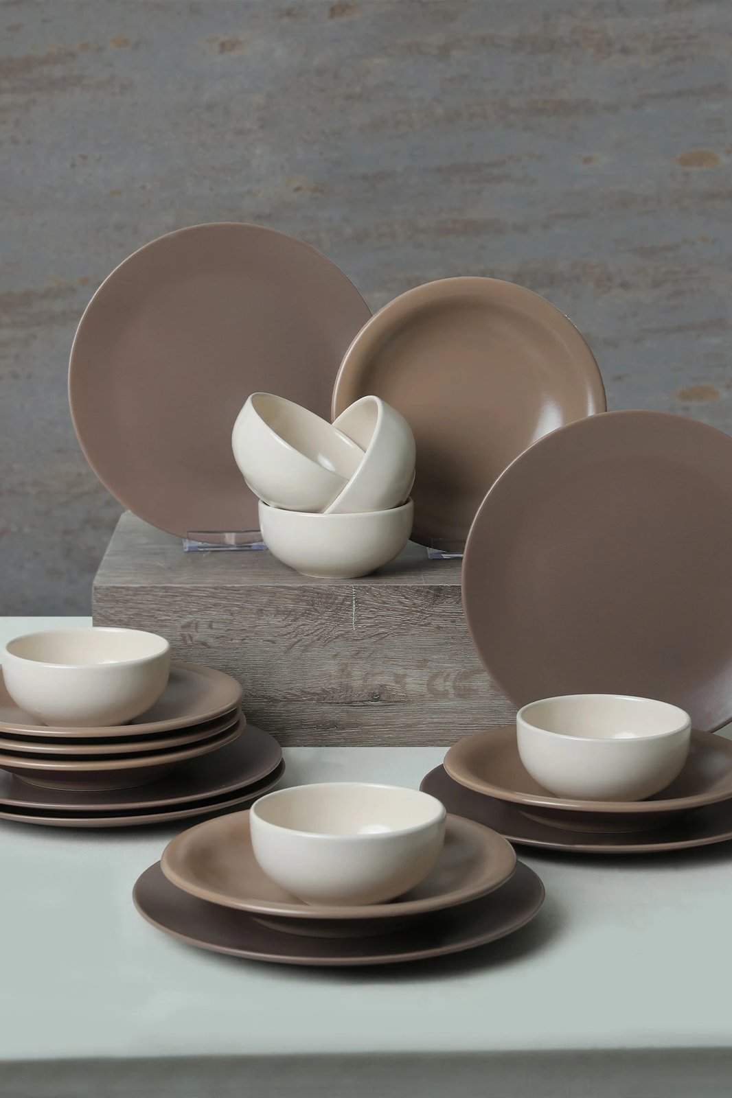 Set enësh për drekë, qeramikë, 18 copë, Hermia Concept, X0001509600000000000000000