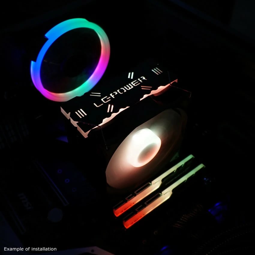 Cooler LC-Power LC-CC-120-ARGB-PRO, 12 cm, PWM, i zi Cooler LC-Power LC-CC-120-ARGB-PRO, 12 cm, PWM, i zi