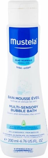 Xhel dushi për fëmijë Mustela Bébé Multi-Sensory Bubble Bath 200ml