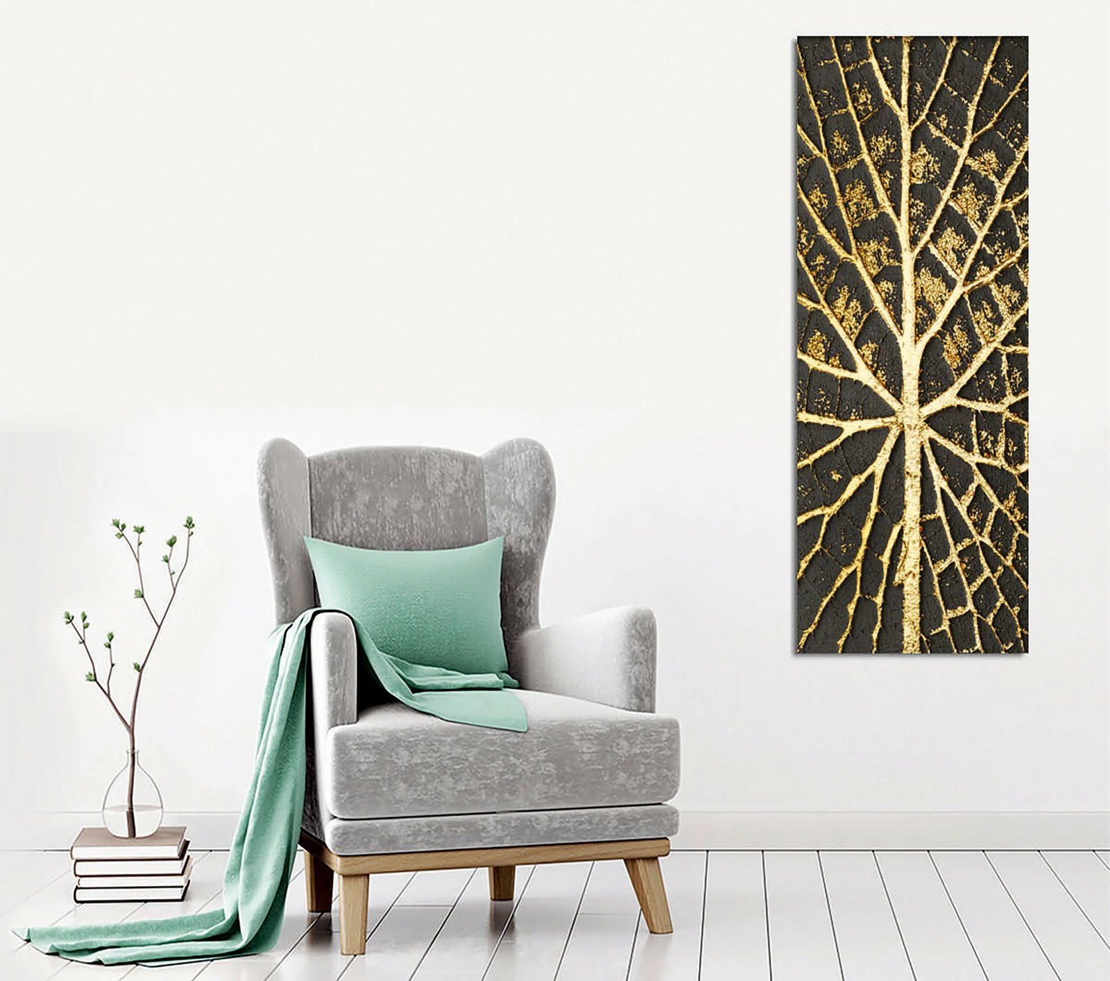 Pikturë dekorative në kanavacë, shumëngjyrëshe, Wallity PC306, 30x80cm