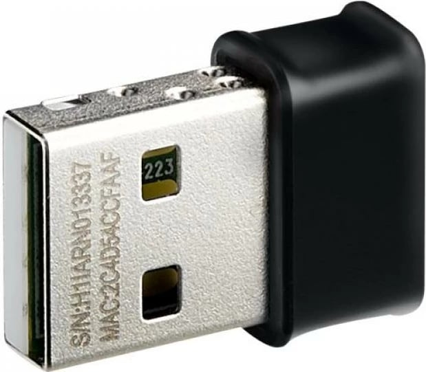 Adapter Wi‑Fi USB, Asus USB-AC53 Nano, AC1200 dual-band, MU-MIMO, zi/gri