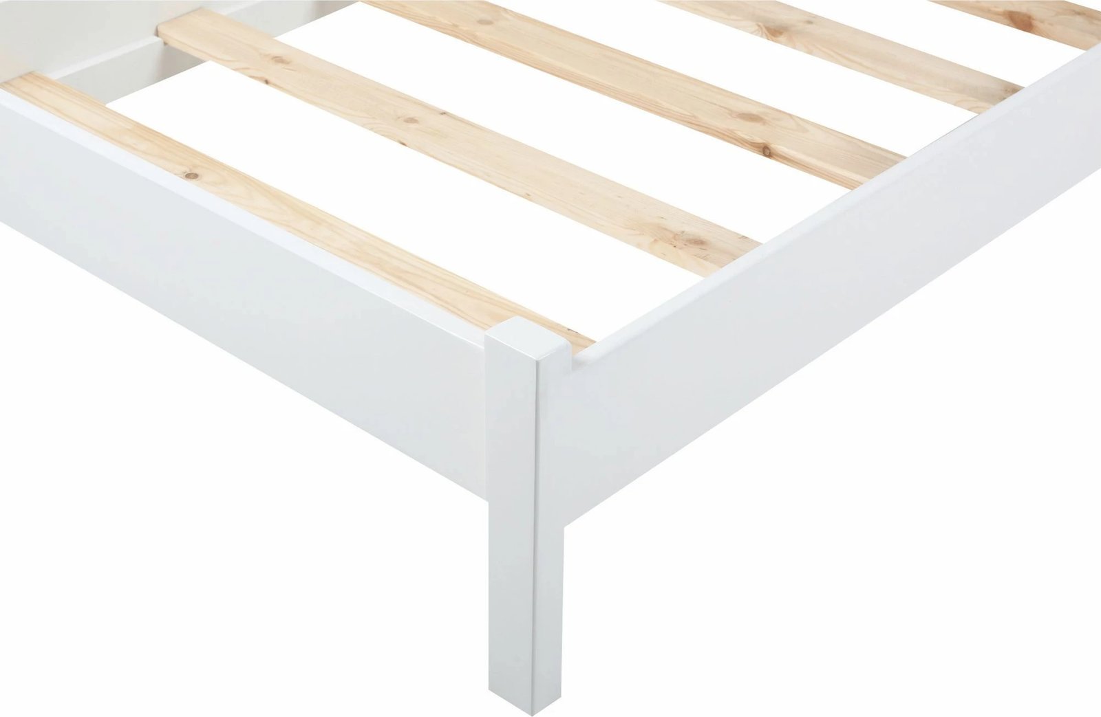 Krevat dopio Skye Decor, stil modern country, i bardhë, 160x200