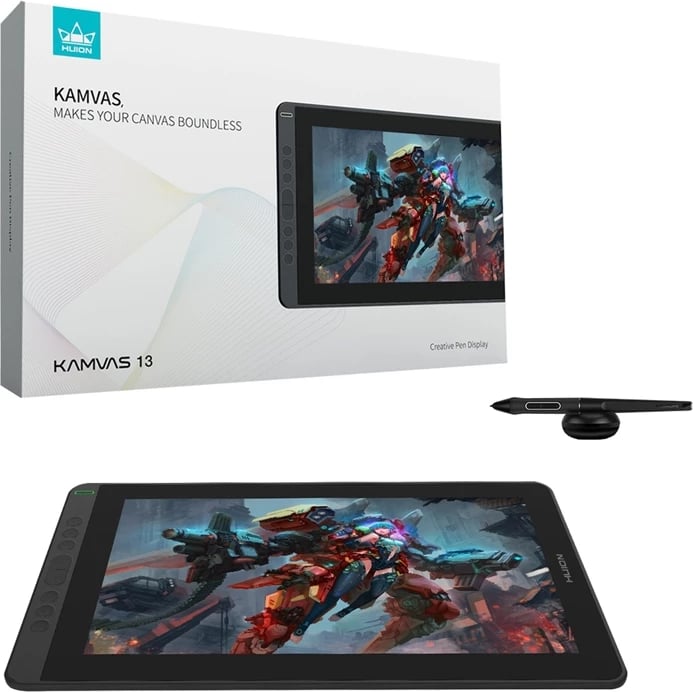 Tablet grafik Huion Kamvas 13 GS1331, 13.3", Full HD, stilolaps pa bateri, i zi