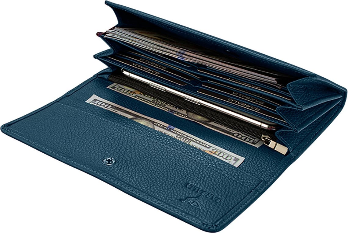 Portofol për gra, Zoozie Bags, Angel, ngjyrë blu petrol