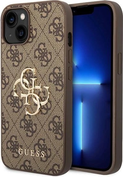 Mbështjellës Guess GUHCP15S4GMGBR për iPhone 15 6.1", 4G Big Metal Logo, Kafe Mbështjellës Guess GUHCP15S4GMGBR për iPhone 15 6.1", 4G Big Metal Logo, Kafe