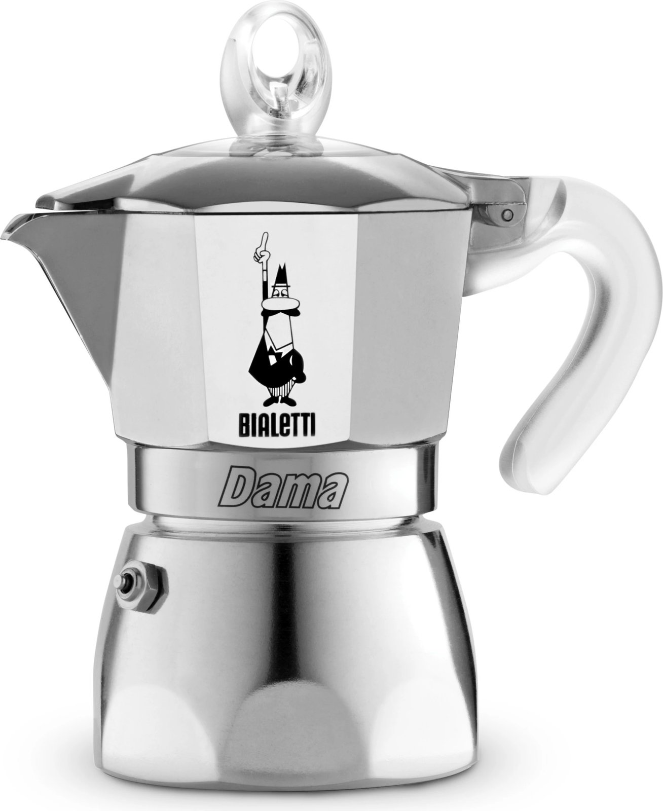 Moka pot Bialetti Dama Pure Ice 1TZ, 1 filxhan, alumin, metalik