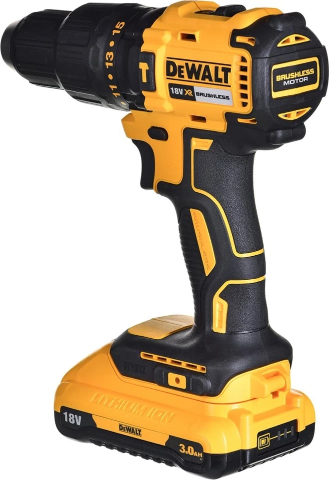 Makineri goditëse/vidash DeWalt DCD778S2T-QW, 18V, 1.5 Ah, 2 bateri, zi/verdhe, set