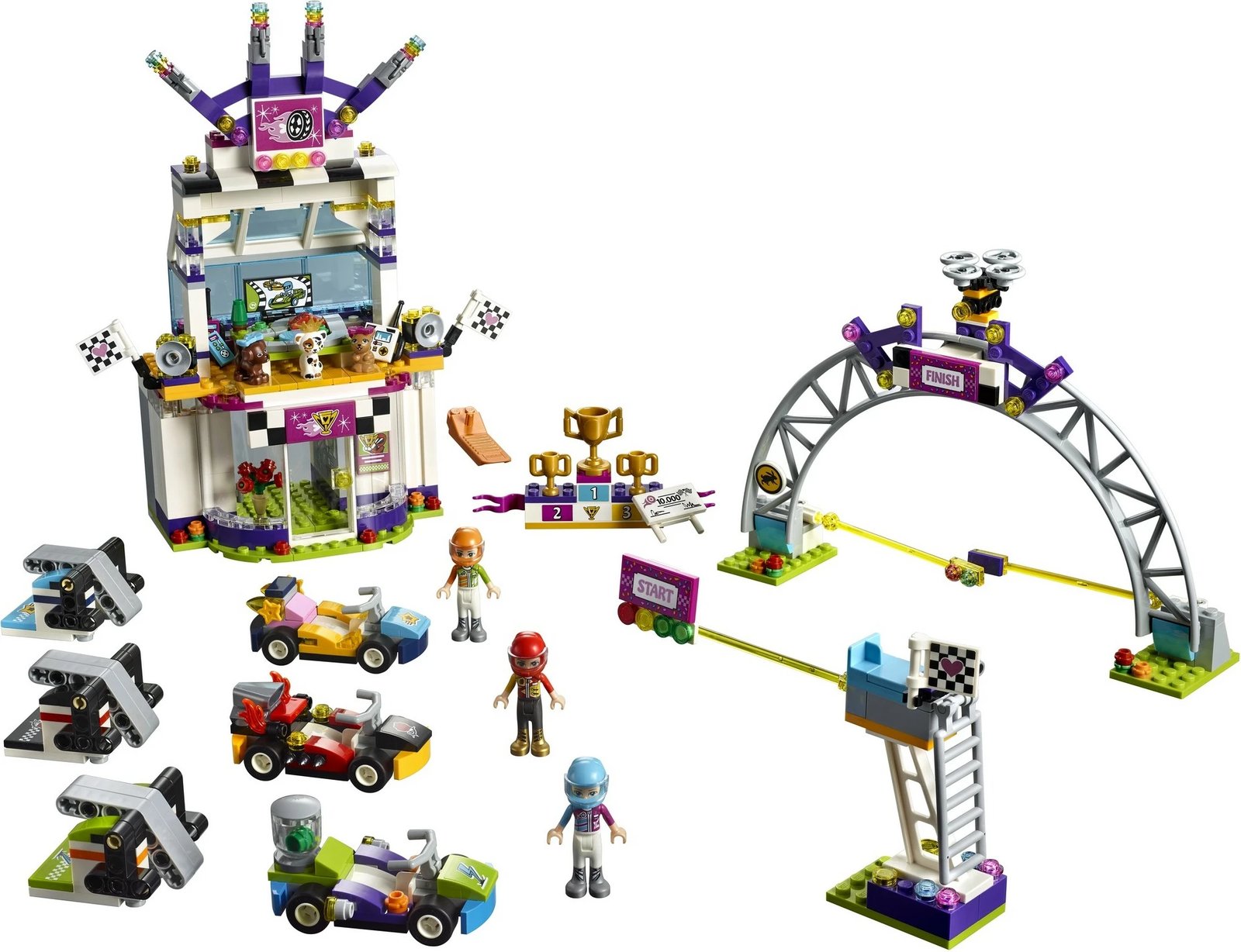 Set ndërtimi LEGO Friends The Big Race Day 41352, 648 pjesë Set ndërtimi LEGO Friends The Big Race Day 41352, 648 pjesë