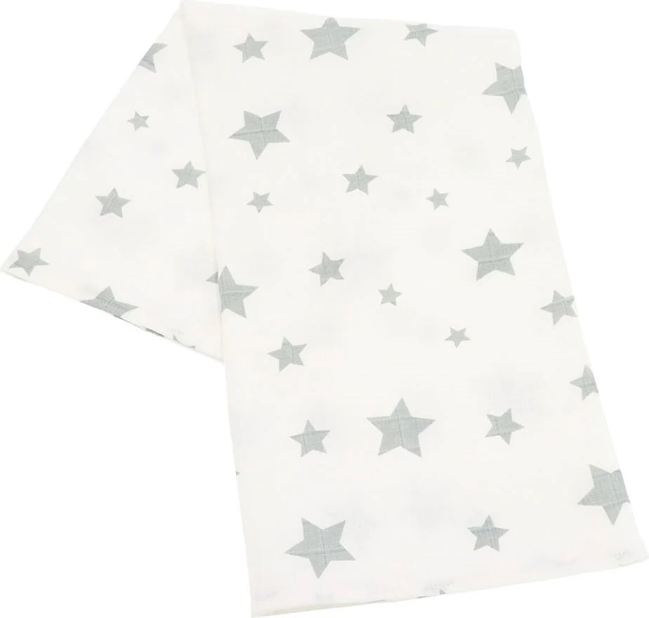 peshqir tetra pambuku, New Baby, Softy, 90 x 110 cm, shtresë dyshe, gri dhe bardhë, set 2 copë