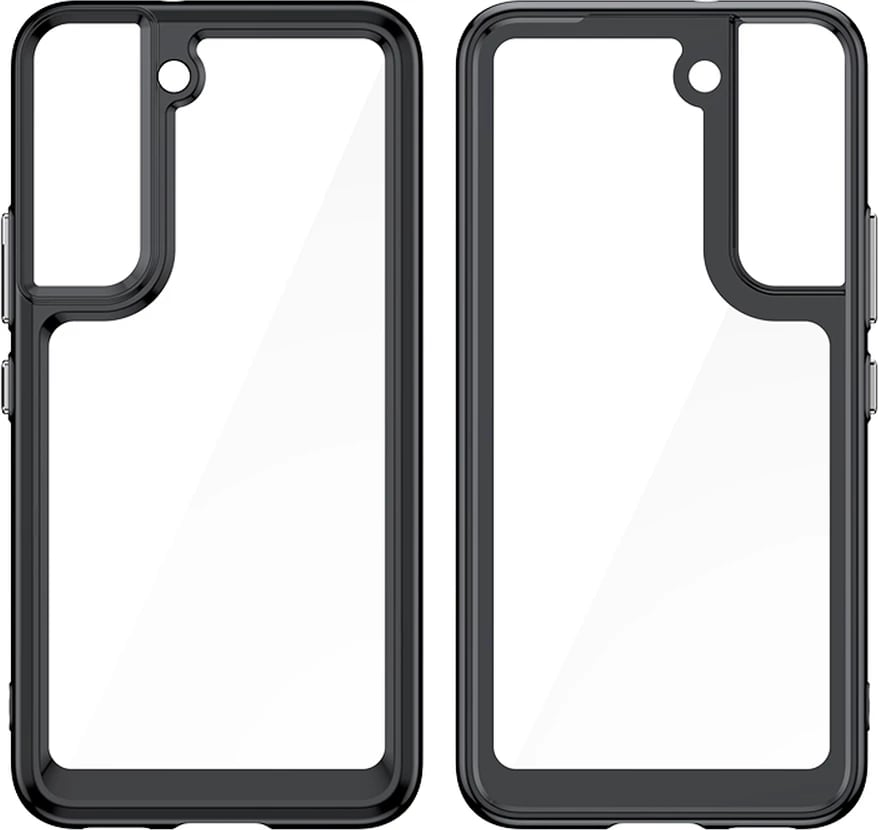 Mbështjellës Hurtel Outer Space Case për Samsung Galaxy S22+, i fortë me kornizë xheli, Blu