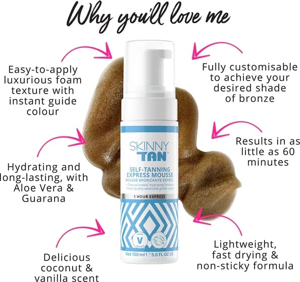 Shkumë për nxirje Skin&Tan 1 Hour Express, 150 ml