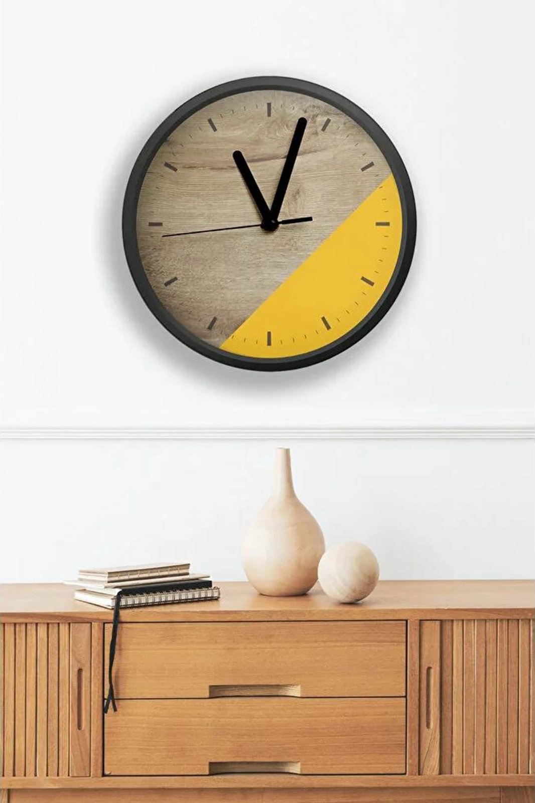 Orë dekorative MDF, Wallity, Artavessa3Dclock8, shumëngjyrëshe