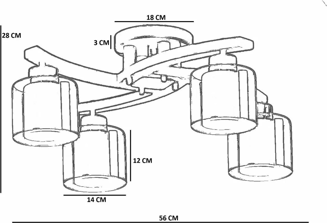 Llambë varëse Opviq, 9002-6, ngjyrë mjaltë, arre, e zezë