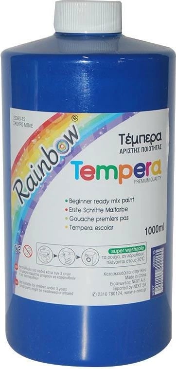 Ngjyrë tempera PHOENIX Rainbow, 1000ml, Blu