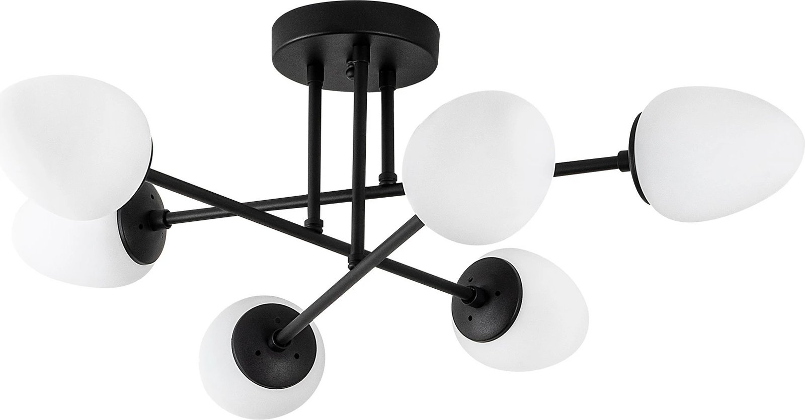 Llambë tavani Opviq Camflo, ngjyrë e zezë dhe krem, 81x81cm