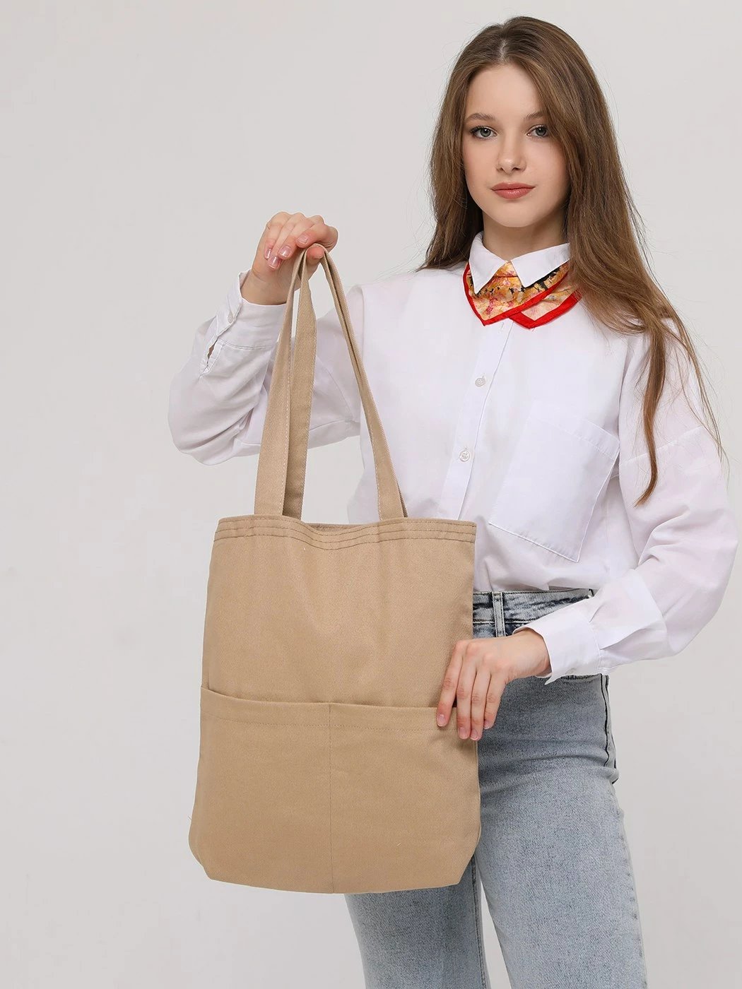 Çantë tote Zoozie Bags, 2072, bezhë