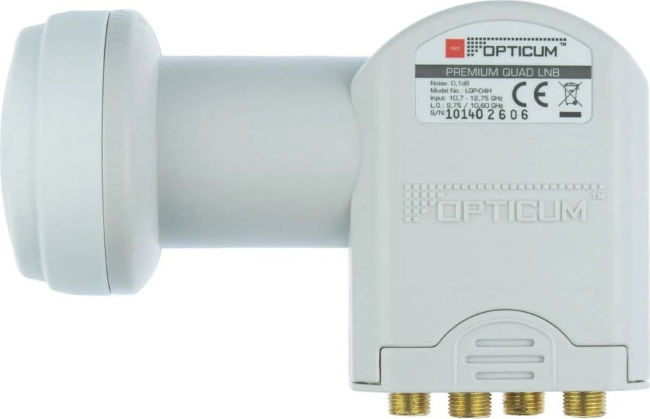 LNB Opticum LQP 04H, 10.7-12.75 GHz, e bardhë