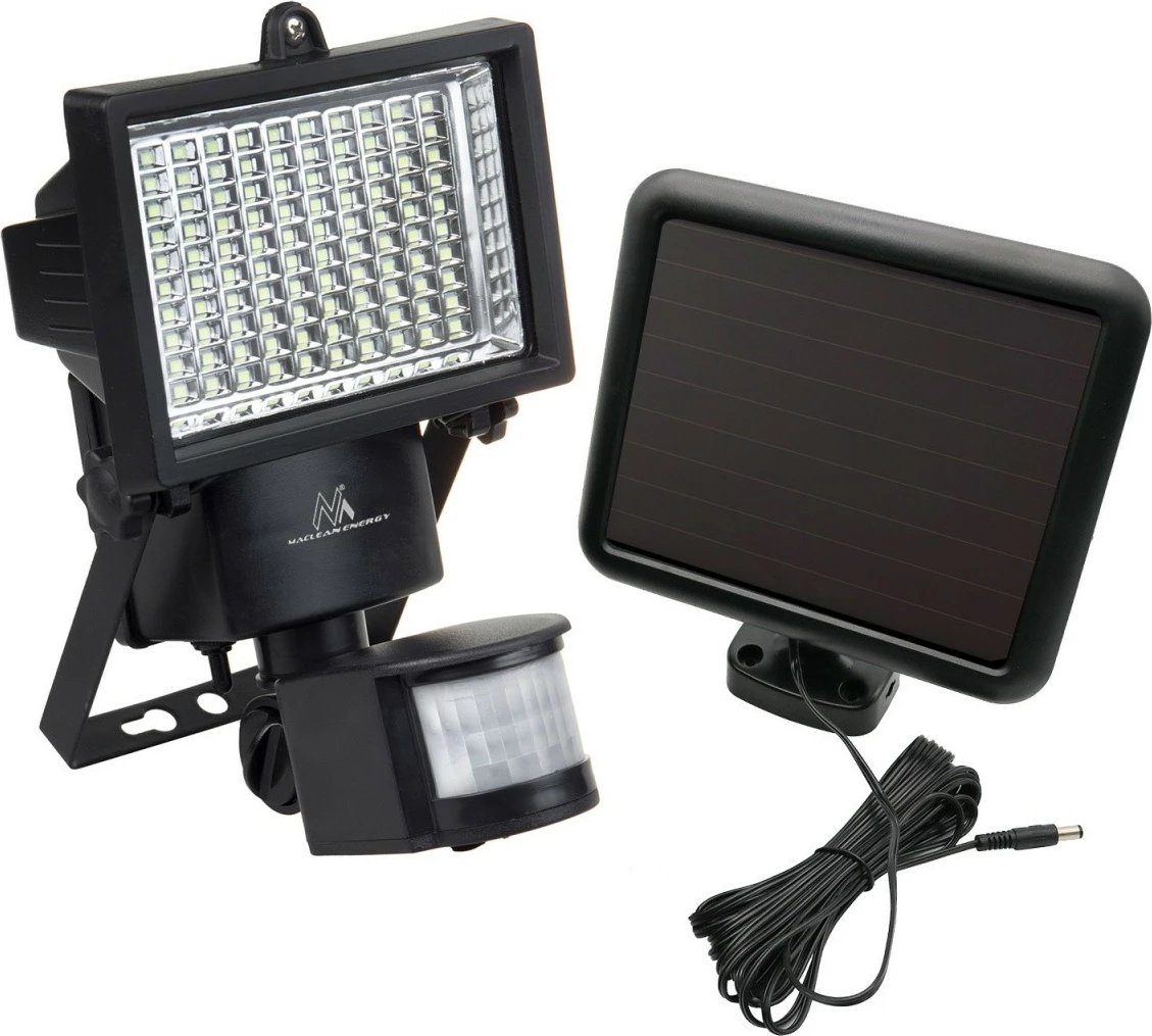 Prozhektor LED solar me sensor lëvizjeje IP44, Maclean MCE442, 6W, 360 lm, 6000K, bateri 2400 mAh