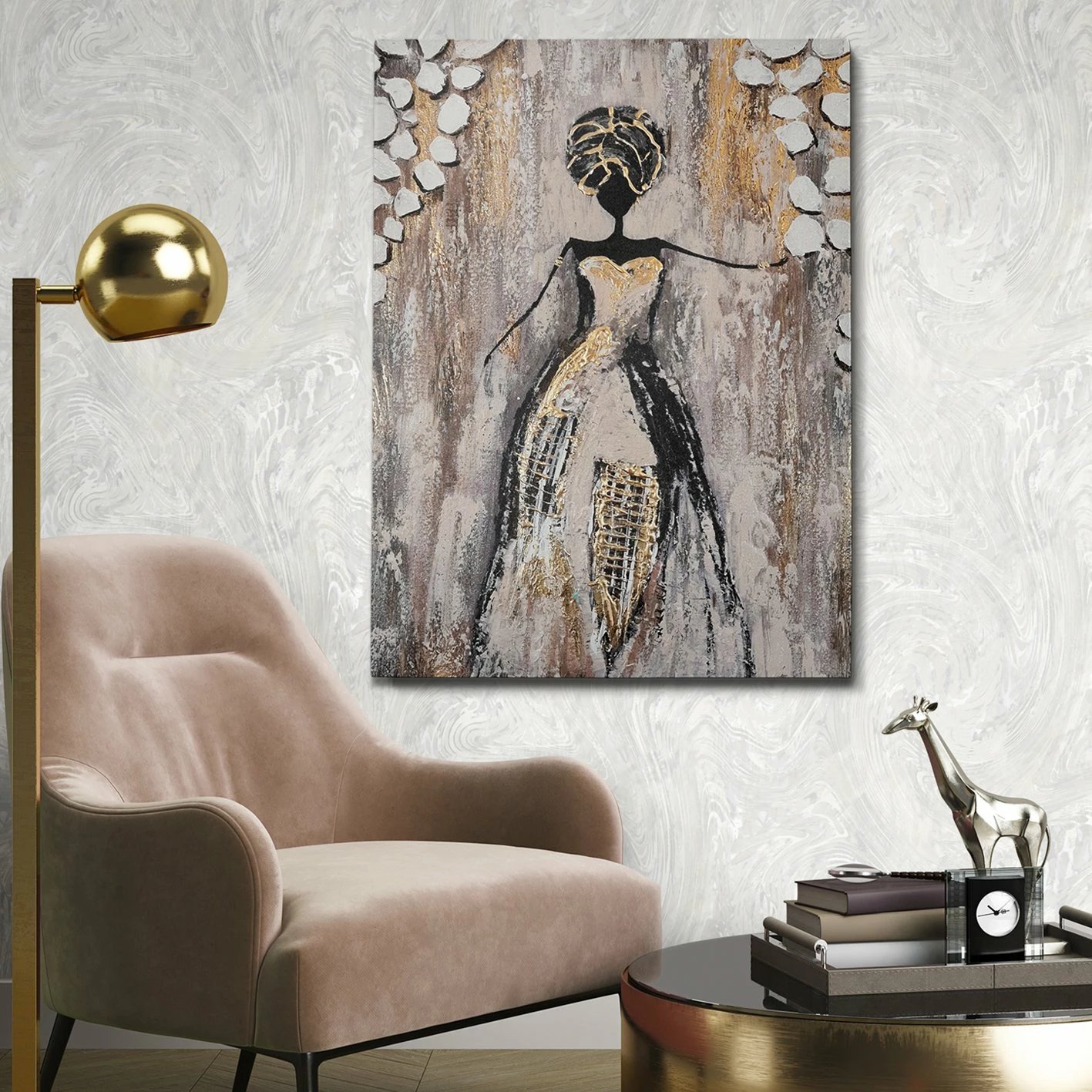 Pikturë dekorative me vaj, Wallity, shumëngjyrëshe, OPG1212031495, 100x140cm