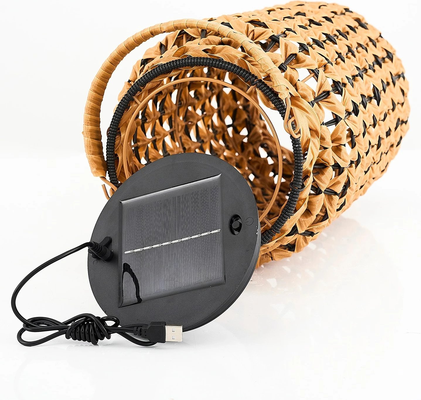 Llambë dyshemeje Opviq, ngjyrë lisi dhe e zezë, 4457-S06