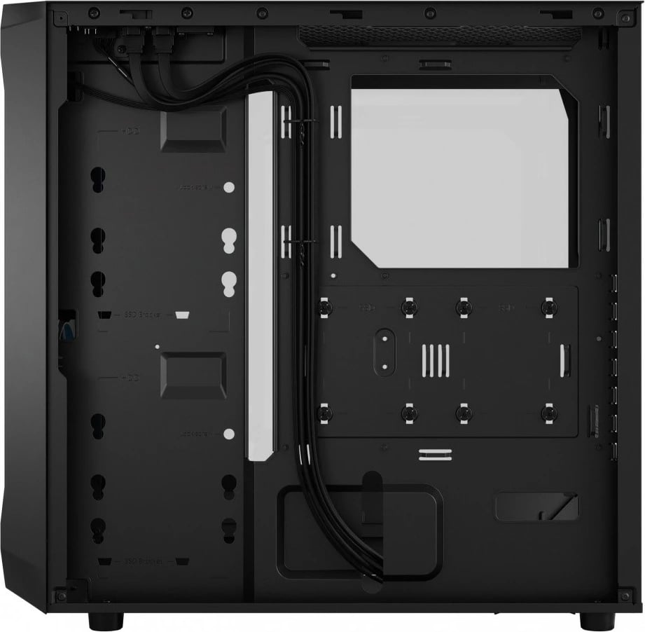 Kasë Fractal Design Focus 2 RGB, Midi Tower, ATX, Xham i temperuar, E zezë