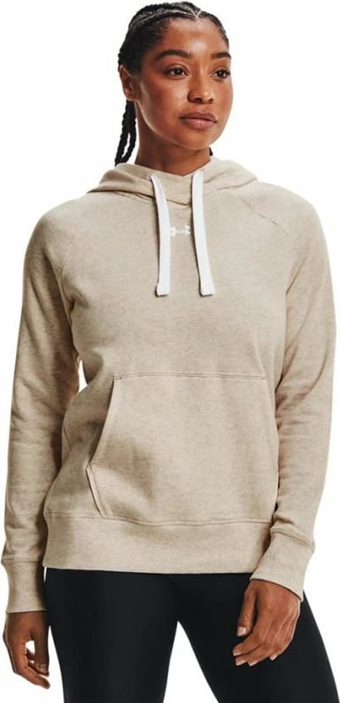 Duks me kapuç Under Armour për femra, ngjyrë krem