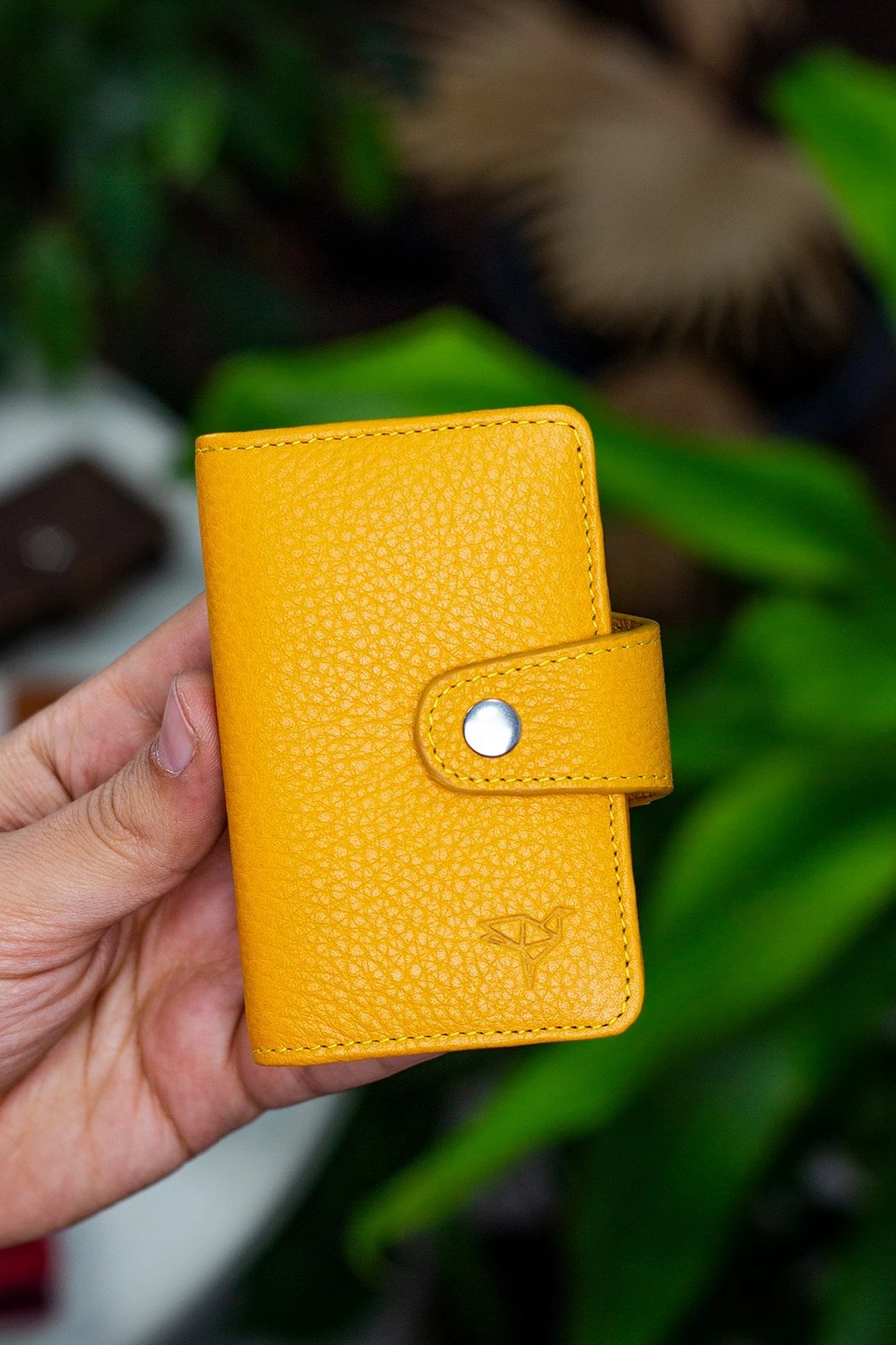 Mbajtës kartelash Zoozie Bags, Adanus, ngjyrë mustard