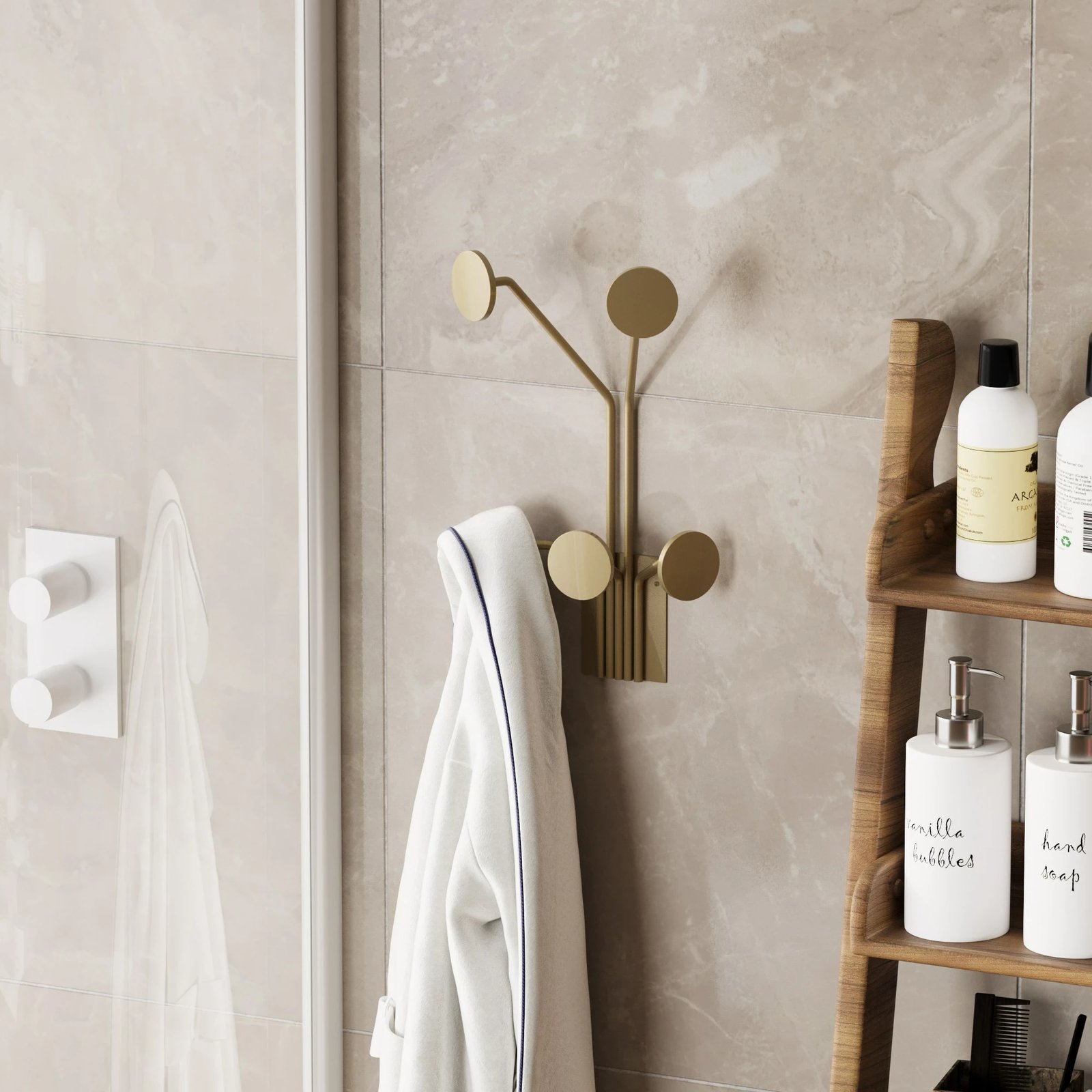 Varëse muri metalike Wallity, gjirafë, ngjyrë ari