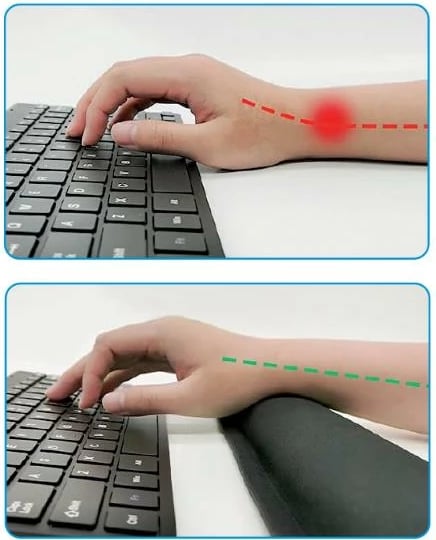 Mbështetëse për kyçe nextdeco Ergonomike me xhel, 42.5x6.5x2.2cm