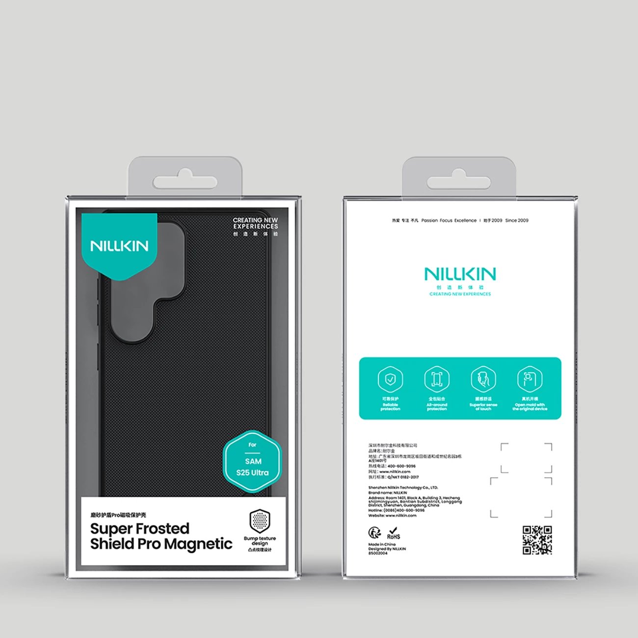 Mbështjellës Nillkin Super Frosted Shield Pro Magnetic për Samsung Galaxy S25 Ultra, MagSafe, i zi