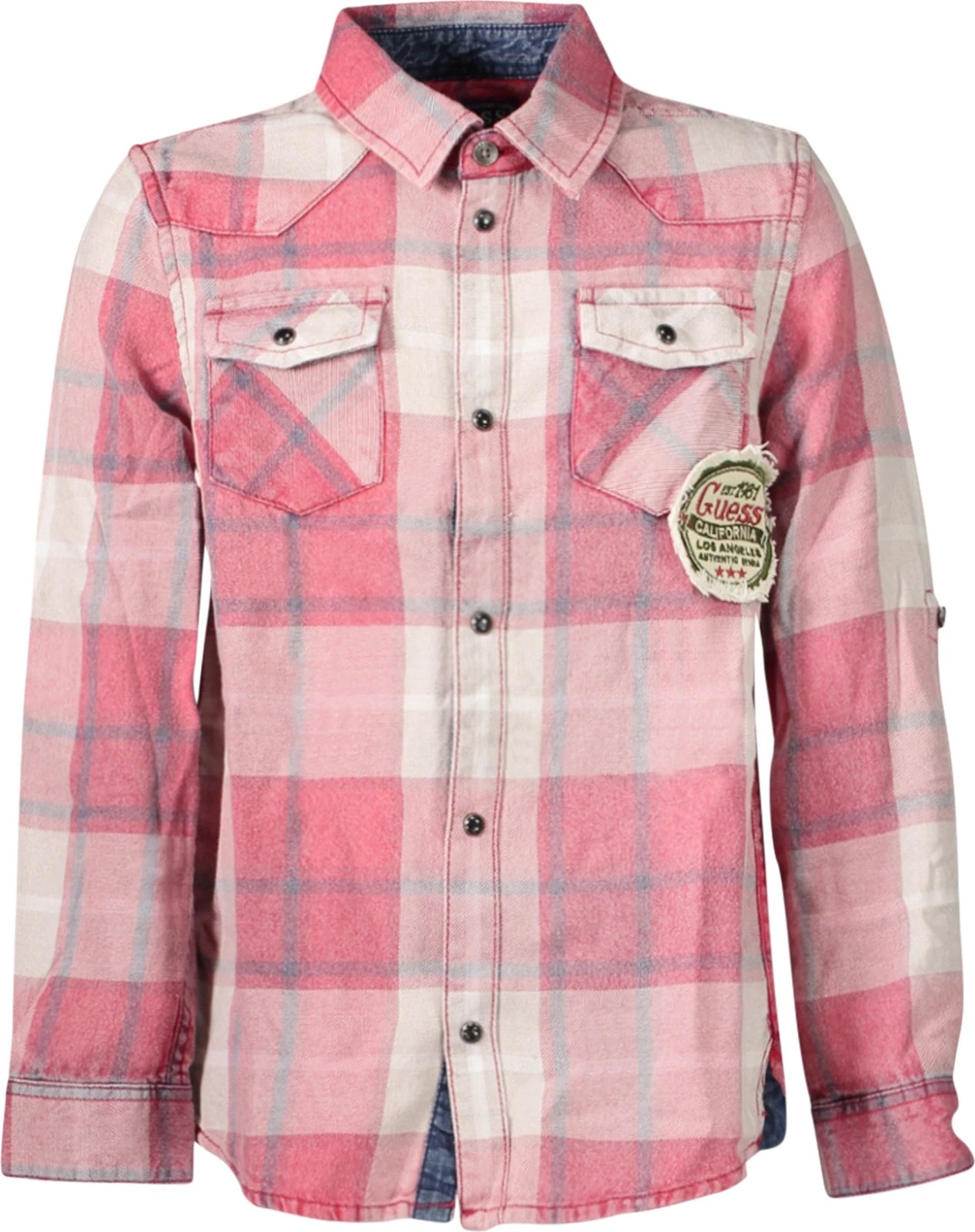 Këmishë për djem GUESS JEANS, e kuqe